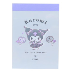 Japan Sanrio Mini Notepad - Kuromi : Idol