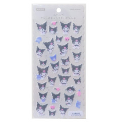 Japan Sanrio Fluffy Felt Sticker - Kuromi