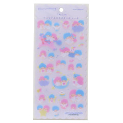 Japan Sanrio Fluffy Felt Sticker - Little Twin Stars