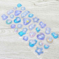 Japan Water Puffy Sticker Glow Pebble Aquarium Sticker - White Bird Shimaenaga Pom Pom - 2
