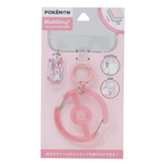 Japan Pokemon Multi Ring Plus with Clear Carabiner - Sylveon