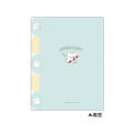 Japan Sanrio 5 Pockets A4 Clear File - Hanamaruobake : Gingham - 2