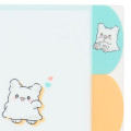 Japan Sanrio 5 Pockets A4 Clear File - Hanamaruobake : Gingham - 5
