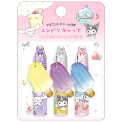 Japan Sanrio Pencil Cap Set - Characters : Ice Pop A