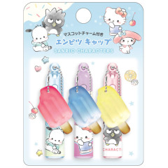 Japan Sanrio Pencil Cap Set - Characters : Ice Pop B