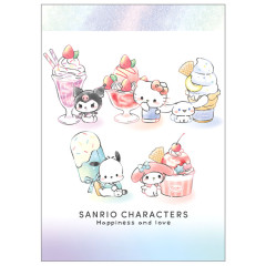 Japan Sanrio Mini Notepad - Characters Sweets Happiness Love