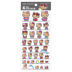 Japan Sanrio 4 Size Sticker - Hello Kitty : Tan Swimsuit Party