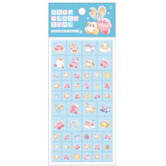 Japan Kirby Tile Sticker - Kirby & Waddle Dee : Drop Block Seal Blue
