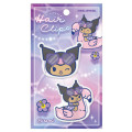 Japan Sanrio Matte Hair Clip Set - Kuromi : Tan Swimsuit Party - 1