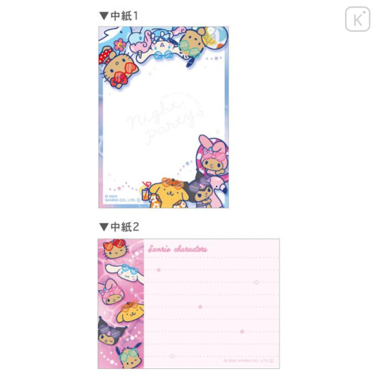 Japan Sanrio Mini Notepad - Characters : Tan Swimsuit Party - 2