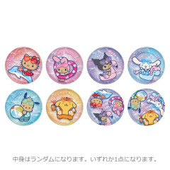 Japan Sanrio Secret Glitter Can Badge - Characters : Tan Swimsuit Party