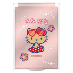 Japan Sanrio Folding Mirror - Hello Kitty : Tan Swimsuit Party