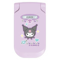 Japan Sanrio Mirror & Comb - Kuromi : Flip Phone Style - 1