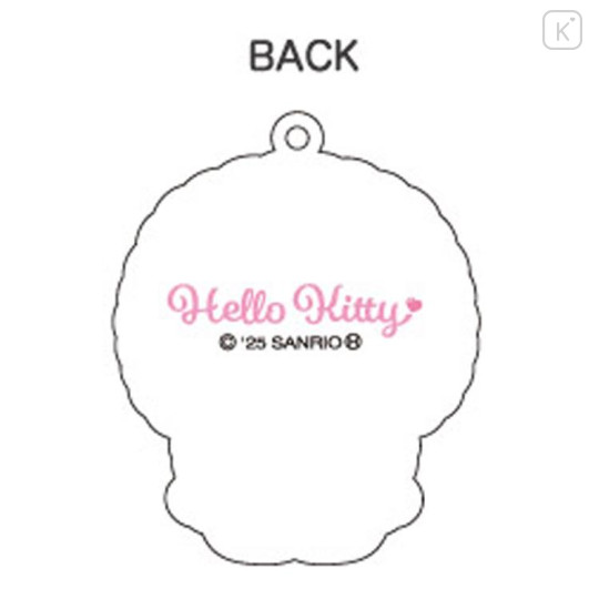 Japan Sanrio Glitter Acrylic Keychain - Hello Kitty : Lolita Pink - 2