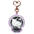 Japan Sanrio Glitter Acrylic Keychain - Hello Kitty : Lolita Black - 1
