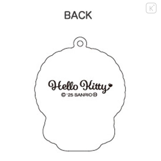 Japan Sanrio Glitter Acrylic Keychain - Hello Kitty : Lolita Black - 2