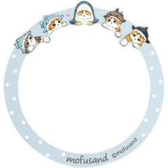 Japan Mofusand MagSafe Metal Sticker - Sea Creatures Cat Blue