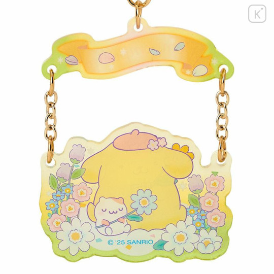 Japan Sanrio Original Acrylic Keychain - Pompompurin : Everyone is the Star - 4