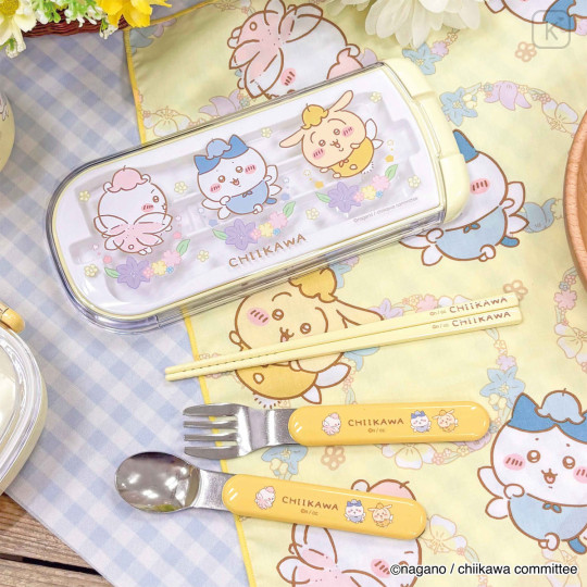Japan Chiikawa Bento Lunch Trio Cutlery Set - Chiikawa & Hachiware & Usagi : Fairy - 2