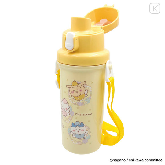 Japan Chiikawa One Push Water Bottle with Strap - Chiikawa & Hachiware & Usagi : Fairy - 6