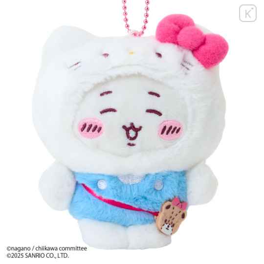 [Pre-order] Japan Chiikawa × Sanrio Mascot Holder - Chiikawa & Hello Kitty - 2