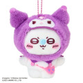 [Pre-order] Japan Chiikawa × Sanrio Mascot Holder - Kuromi & Momonga - 2