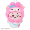 [Pre-order] Japan Chiikawa × Sanrio Mascot Holder - Furuhonya Kani-chan & My Melody - 2