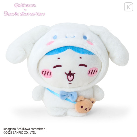 Japan Chiikawa × Sanrio Plush Toy - Cinnamoroll & Hachiware - 1
