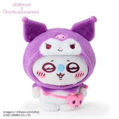 Japan Chiikawa × Sanrio Plush Toy - Kuromi & Momonga