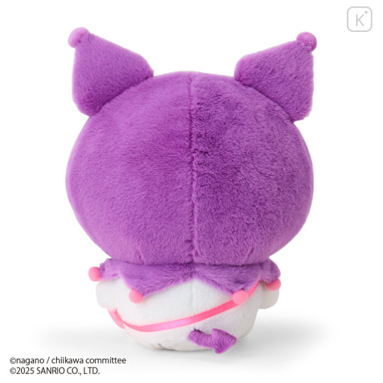 Japan Chiikawa × Sanrio Plush Toy - Kuromi & Momonga - 2