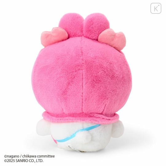 [Pre-order] Japan Chiikawa × Sanrio Plush Toy - Furuhonya Kani-chan & My Melody - 2