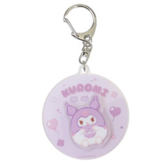 Japan Sanrio Acrylic Keychain - Kuromi : Chubby Spinning