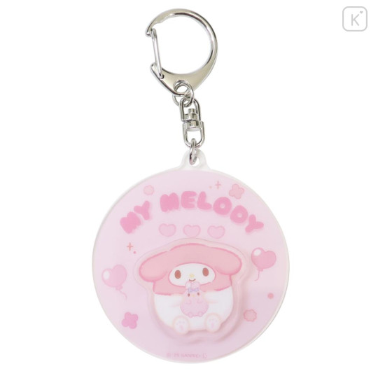 Japan Sanrio Acrylic Keychain - My Melody : Chubby Spinning - 1