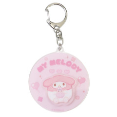 Japan Sanrio Acrylic Keychain - My Melody : Chubby Spinning