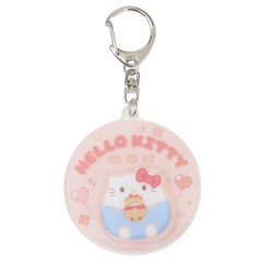 Japan Sanrio Acrylic Keychain - Hello Kitty : Chubby Spinning