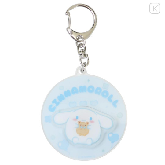 Japan Sanrio Acrylic Keychain - Cinnamoroll : Chubby Spinning - 1