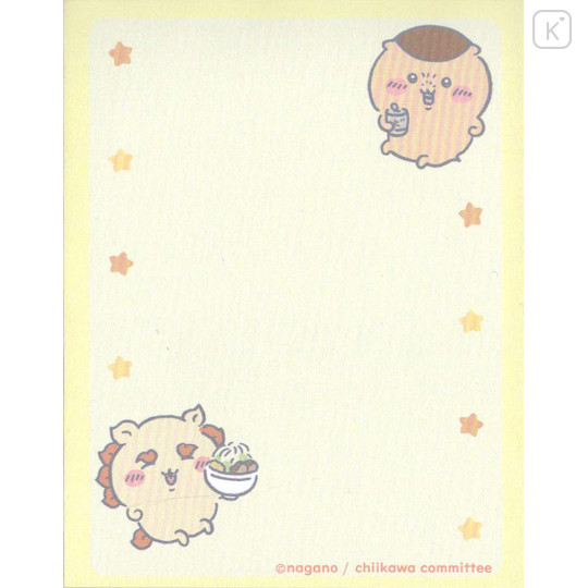 Japan Chiikawa Mini Notepad - Kurimanju & Shisa & Usagi : Star Orange - 2
