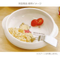 Japan Disney Porcelain Baby Scooping Bowl - Mickey & Minnie : Smile - 2