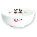 Japan Disney Kids Porcelain Ramen Bowl - Mickey & Minnie : Smile - 1