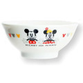 Japan Disney Kids Porcelain Bowl - Mickey & Minnie : Smile - 1