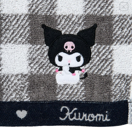 Japan Sanrio Original Imabari Hand Towel - Kuromi - 2