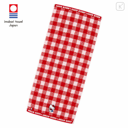 Japan Sanrio Original Imabari Face Towel - Hello Kitty - 1
