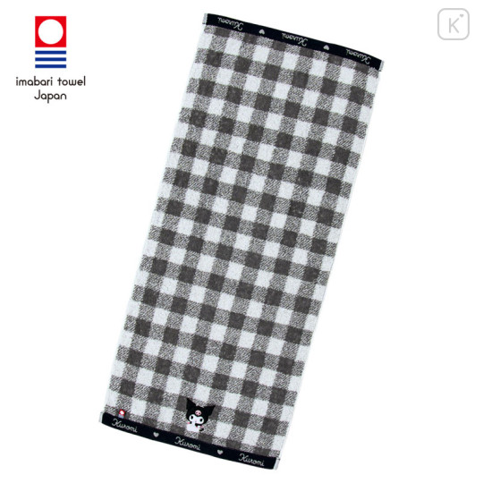 Japan Sanrio Original Imabari Face Towel - Kuromi - 1