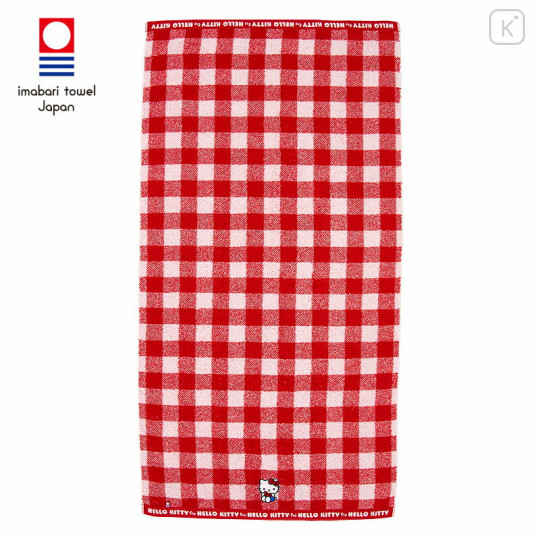 Japan Sanrio Original Imabari Bath Towel - Hello Kitty - 1
