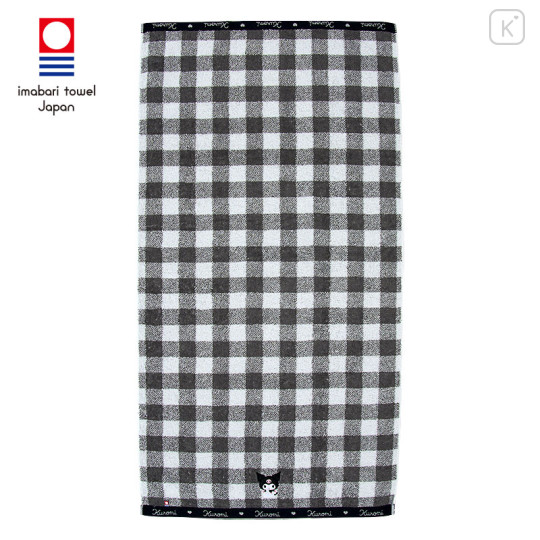 Japan Sanrio Original Imabari Bath Towel - Kuromi - 1