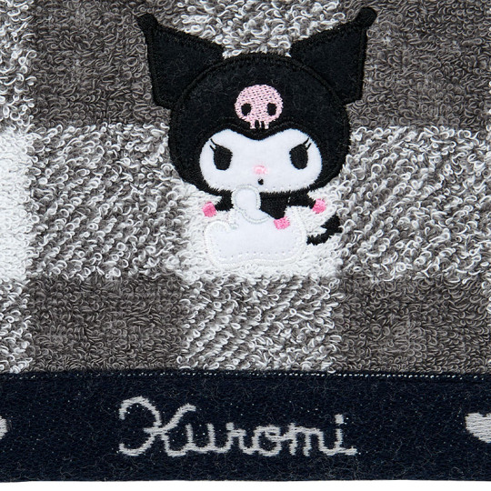 Japan Sanrio Original Imabari Bath Towel - Kuromi - 2