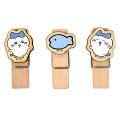 Japan Chiikawa Wooden Clip Set - Hachiware - 1