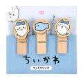 Japan Chiikawa Wooden Clip Set - Hachiware - 4