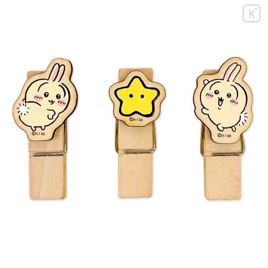 Japan Chiikawa Wooden Clip Set - Usagi - 1