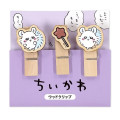 Japan Chiikawa Wooden Clip Set - Momonga - 4